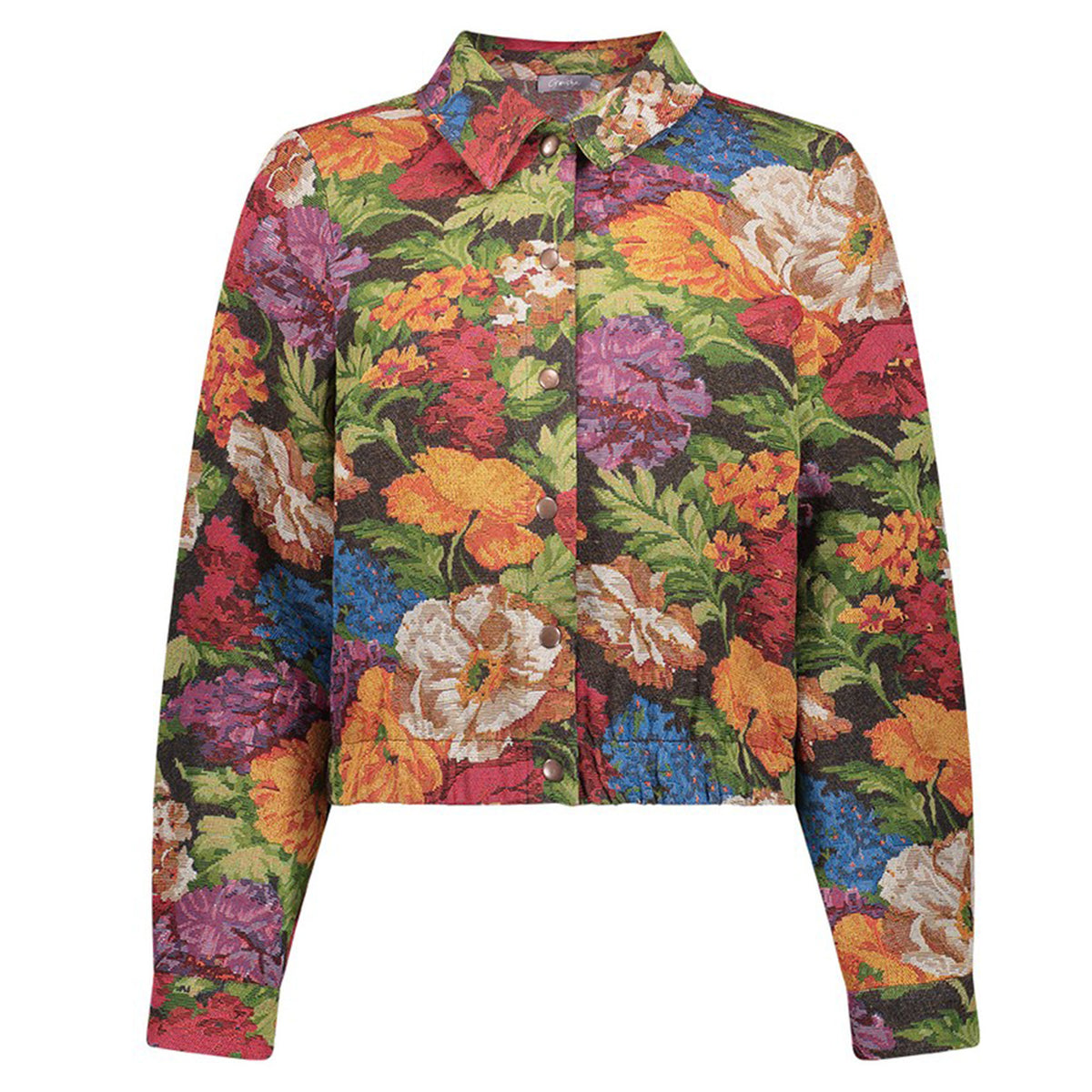 GEISHA BLOUSE BROWN/GREEN