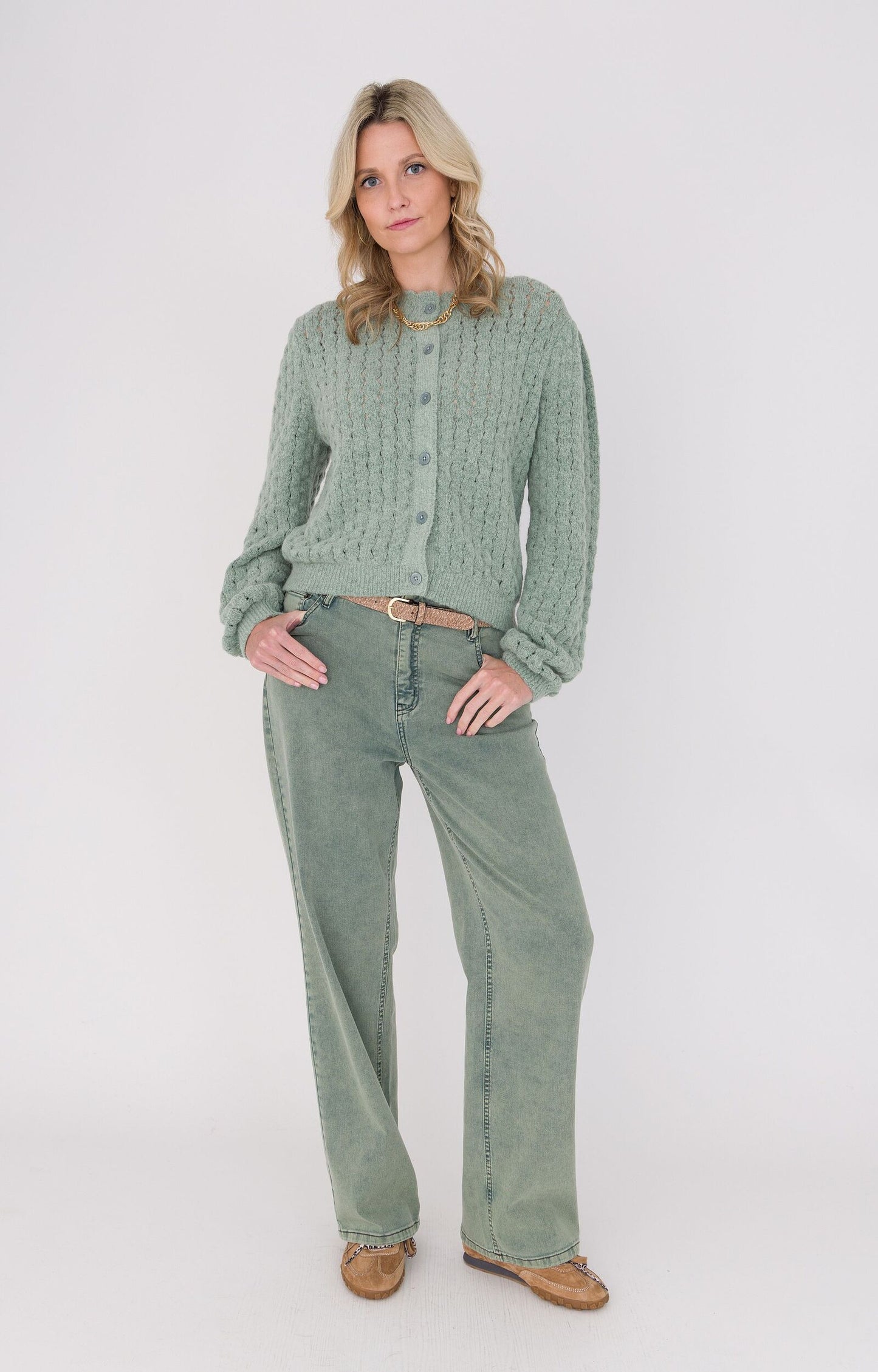 ANNA JEANS HIGH WAIST TEAL