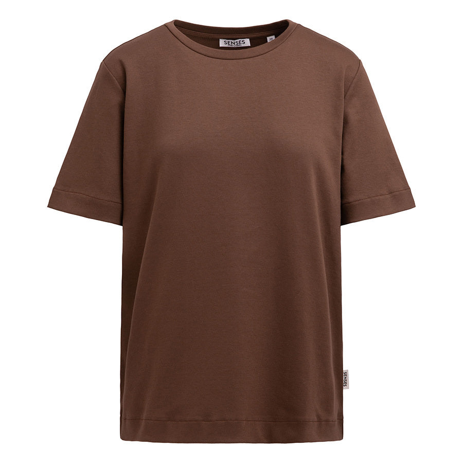 SENSES THE LABEL T-SHIRT BACKPRINT BROWNIE