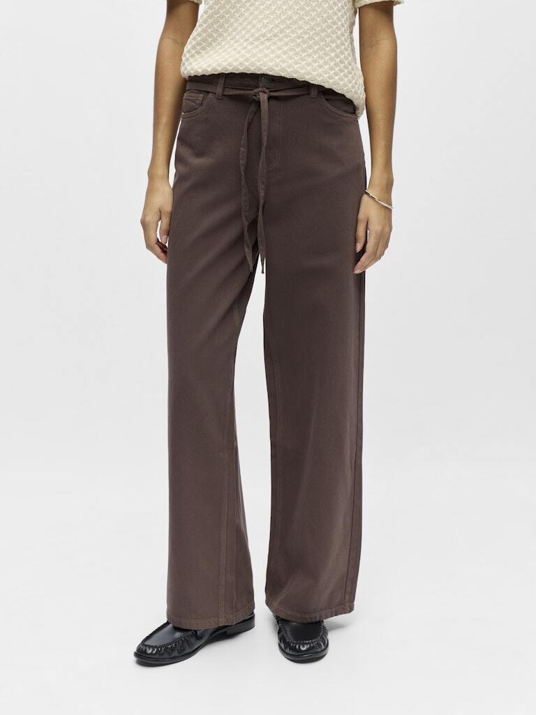 OBJECT JEANS ROSIE WIDE SEAL BROWN