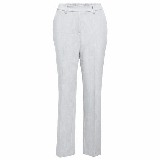 OBJECT BROEK LISA STRAIGHT LIGHT GREY MELANGE