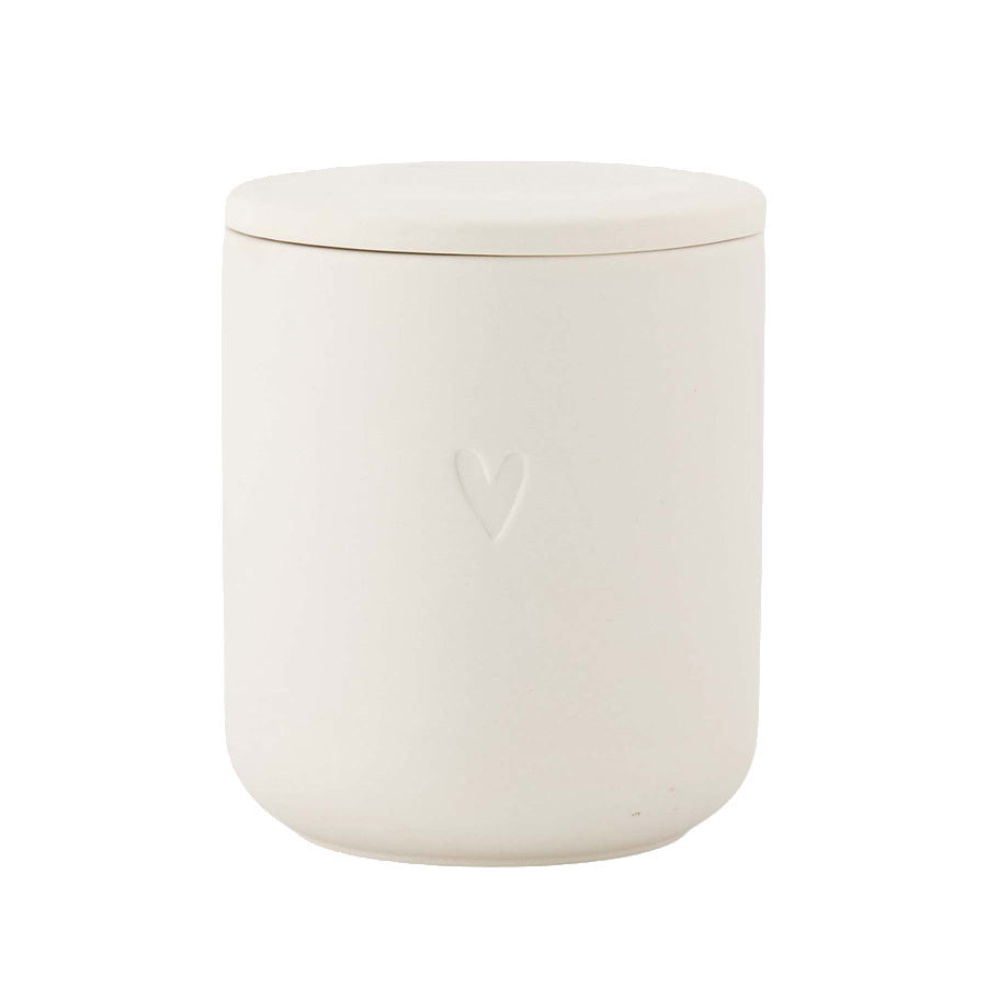 ZUSSS GEURKAARS KERAMIEK HARTJE OFF-WHITE