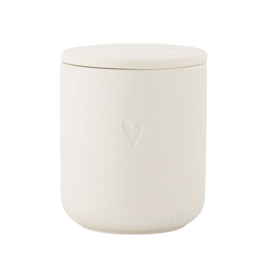 ZUSSS GEURKAARS KERAMIEK HARTJE OFF-WHITE