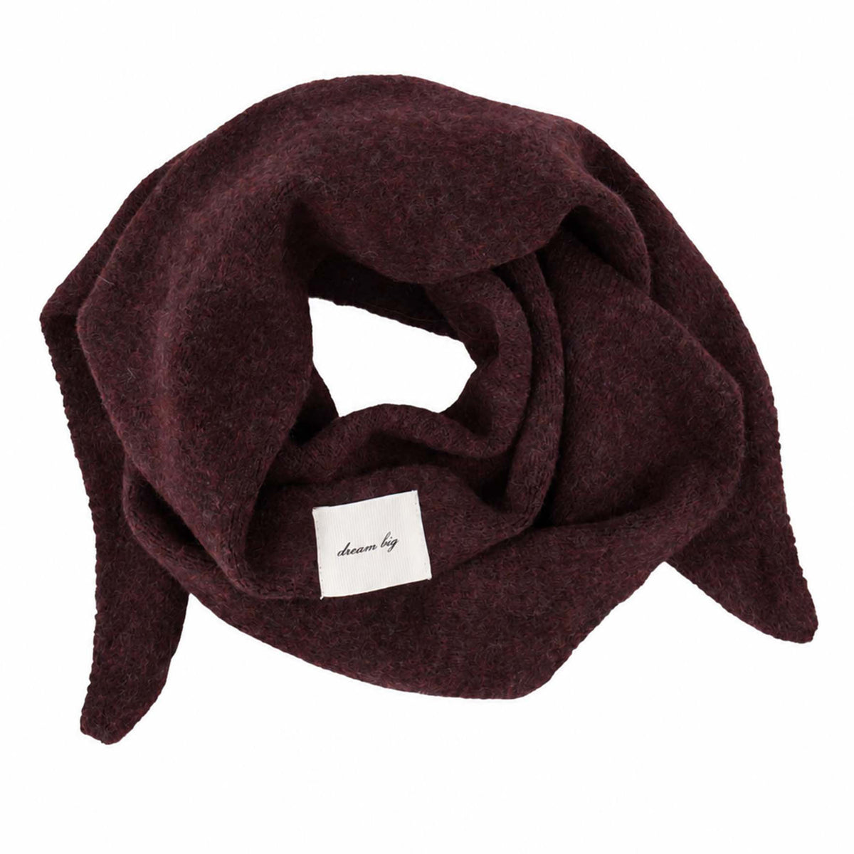 ZUSSS SJAALTJE DRIEHOEK BURGUNDY