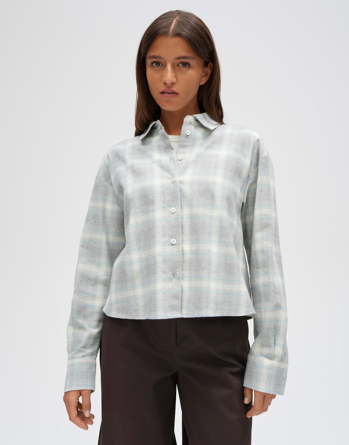 OPUS BLOUSE FLAKARO HAZY FOG MELANGE