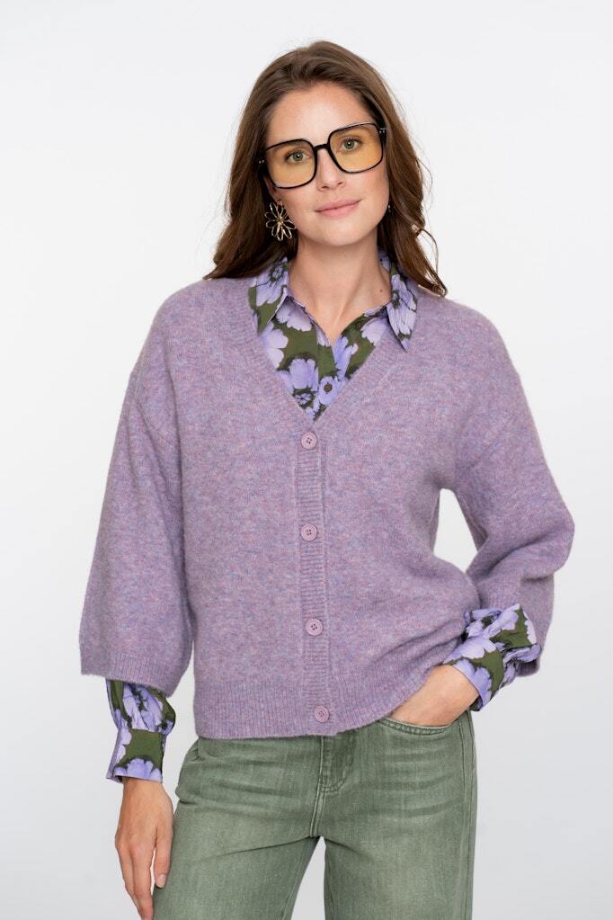 GEISHA VEST 3/4 SLEEVES LILAC
