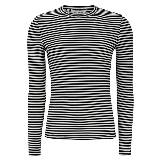 SOFT REBELS LONGSLEEVE FENJA STRIPE BLACK