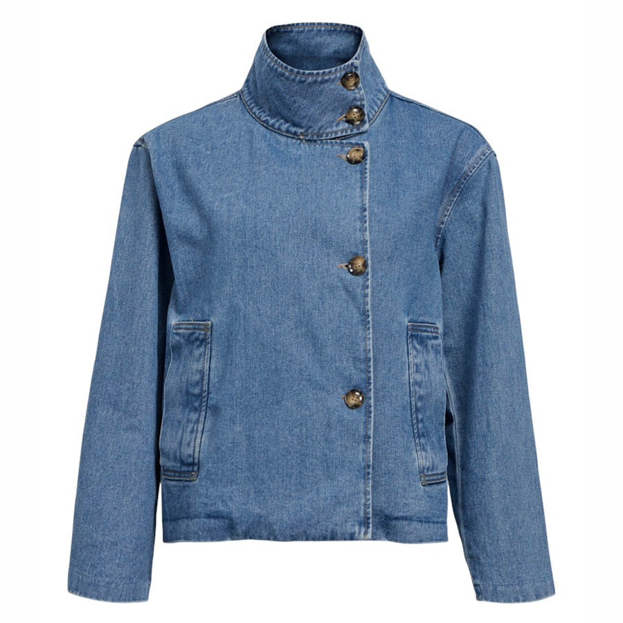 OBJECT JACKET TILLA MEDIUM BLUE DENIM