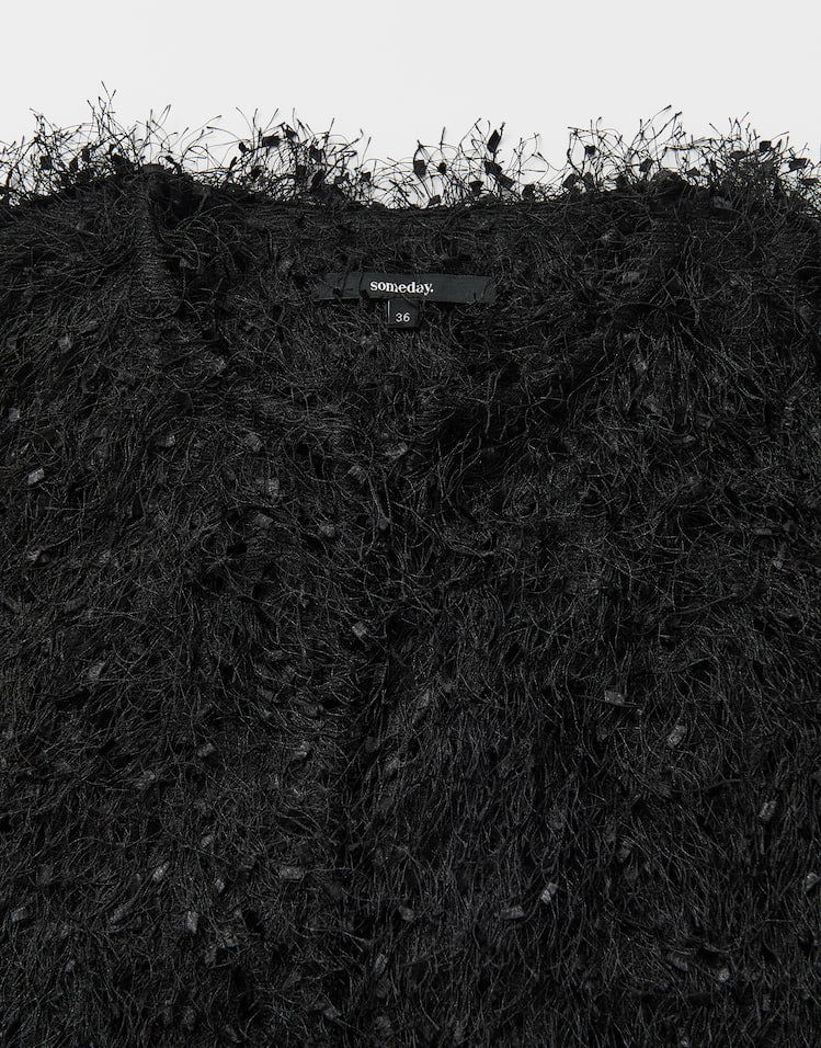 SOMEDAY VEST UFEATHER BLACK