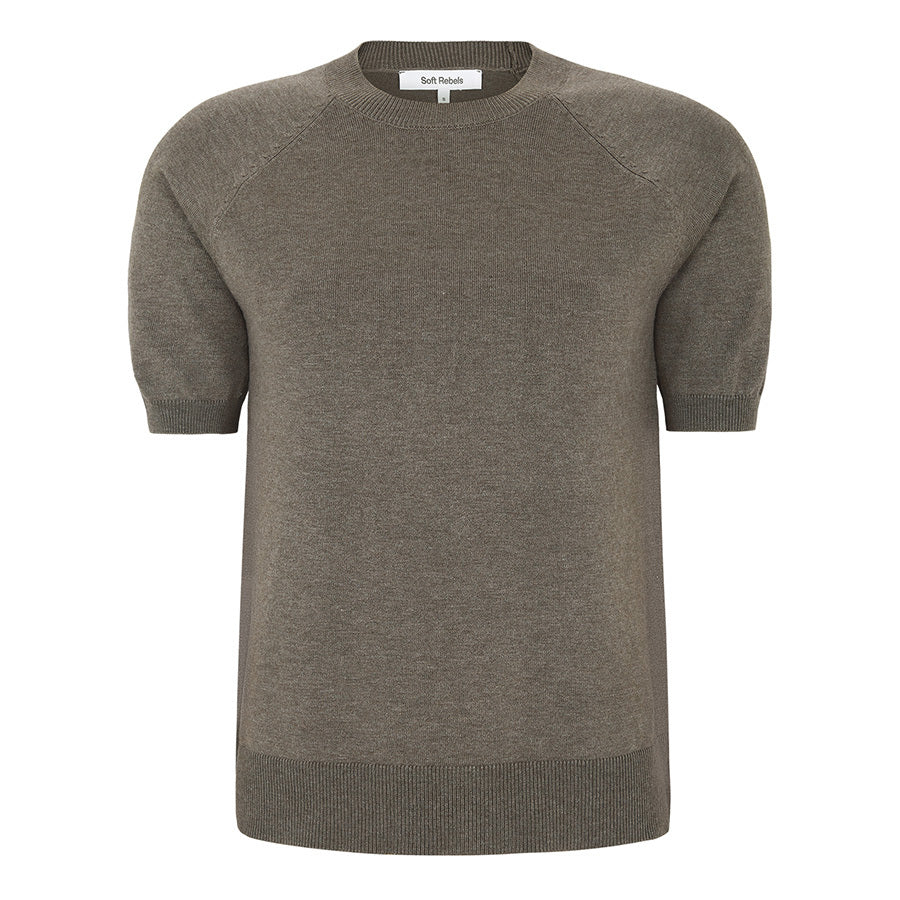 SOFT REBELS TOP MARLA CANTEEN MELANGE