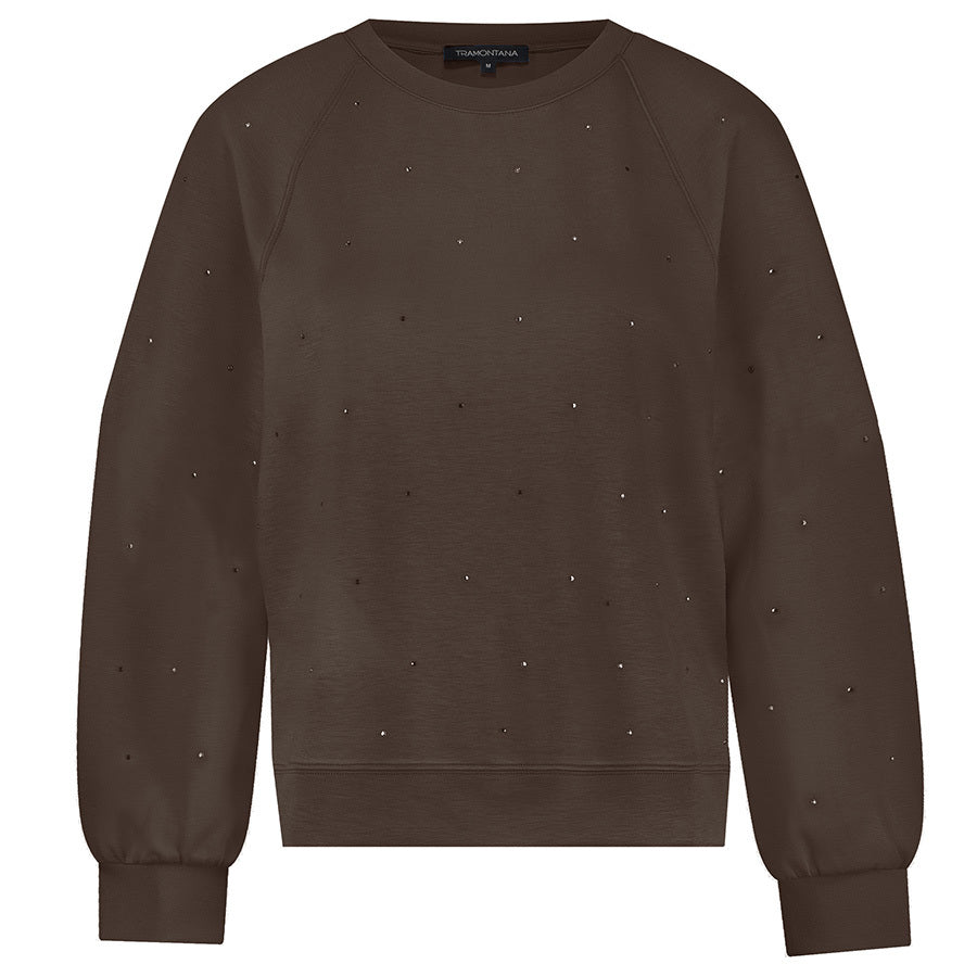 TRAMONTANA SWEATHER TECHNICAL RHINESTONES ESPRESSO