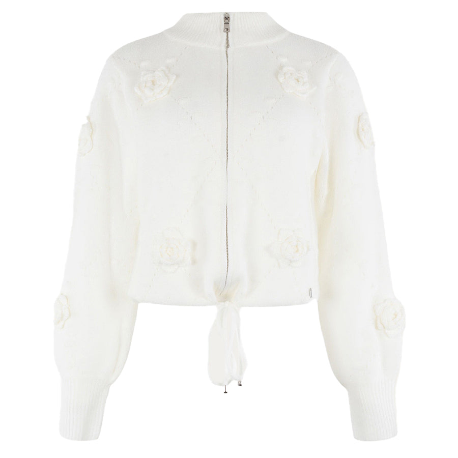 ANNA VEST MET BLOEMEN CREAM