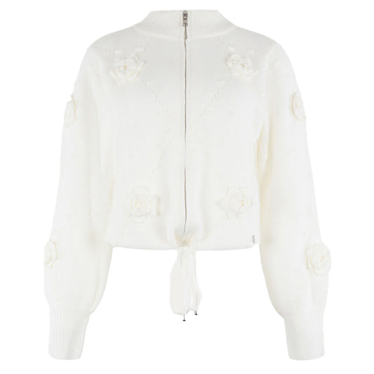 ANNA VEST MET BLOEMEN CREAM