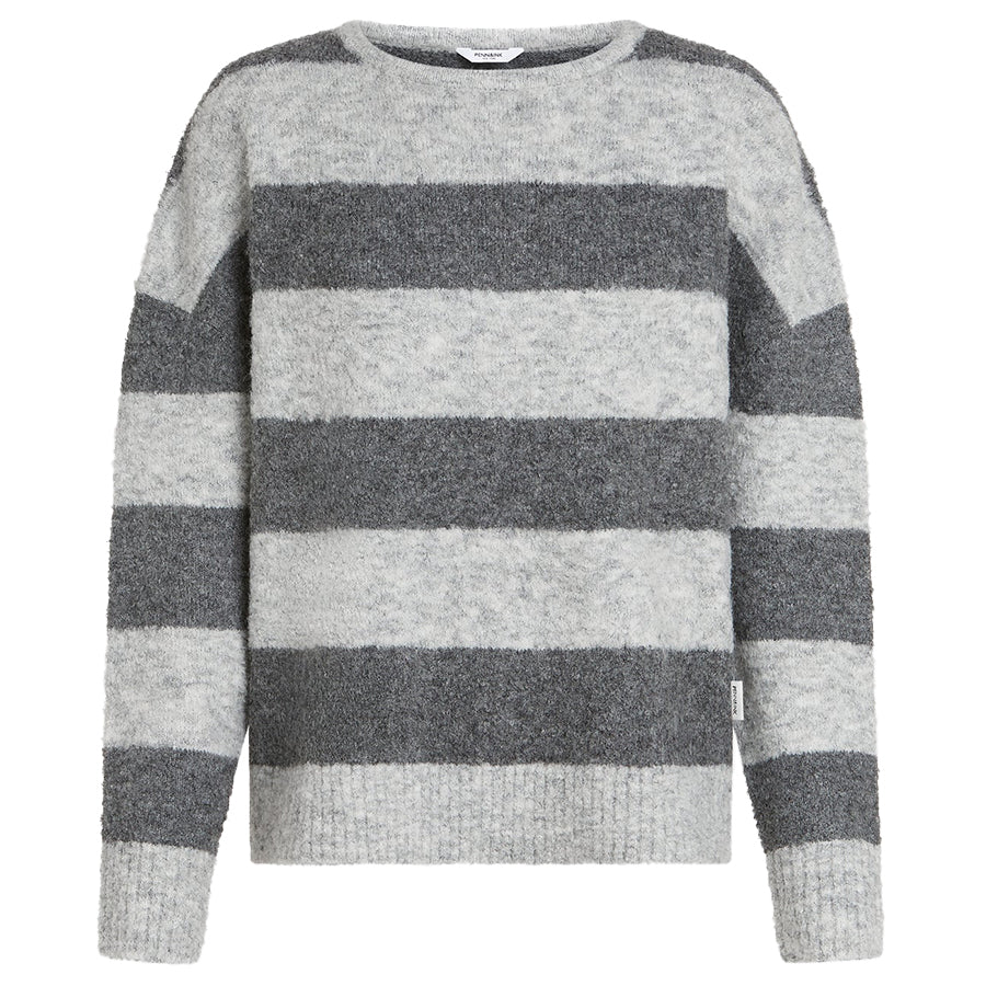 PENN&INK TRUI STRIPE LIGHT GREY/GREY