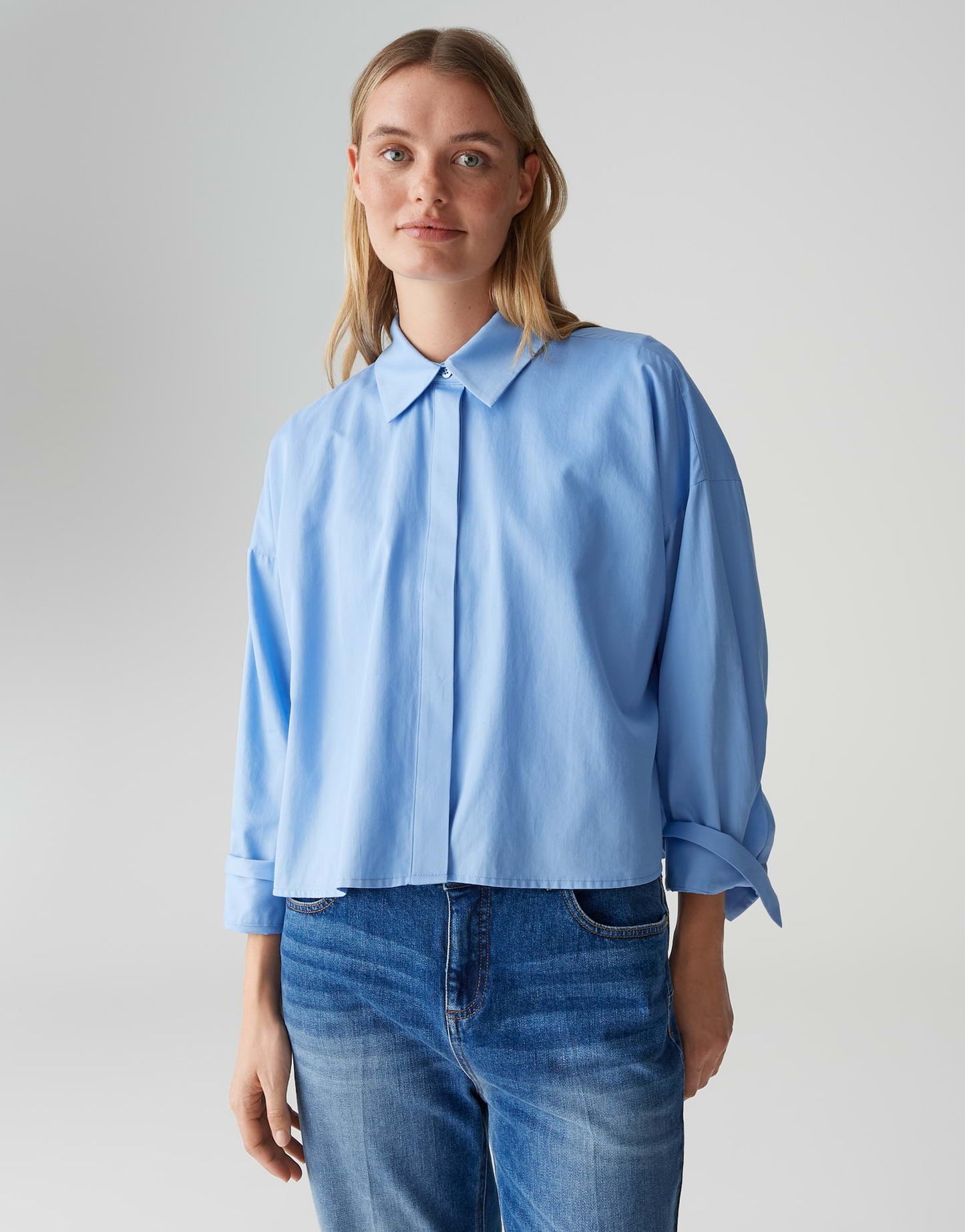 OPUS BLOUSE FUNDRA WATER BLUE