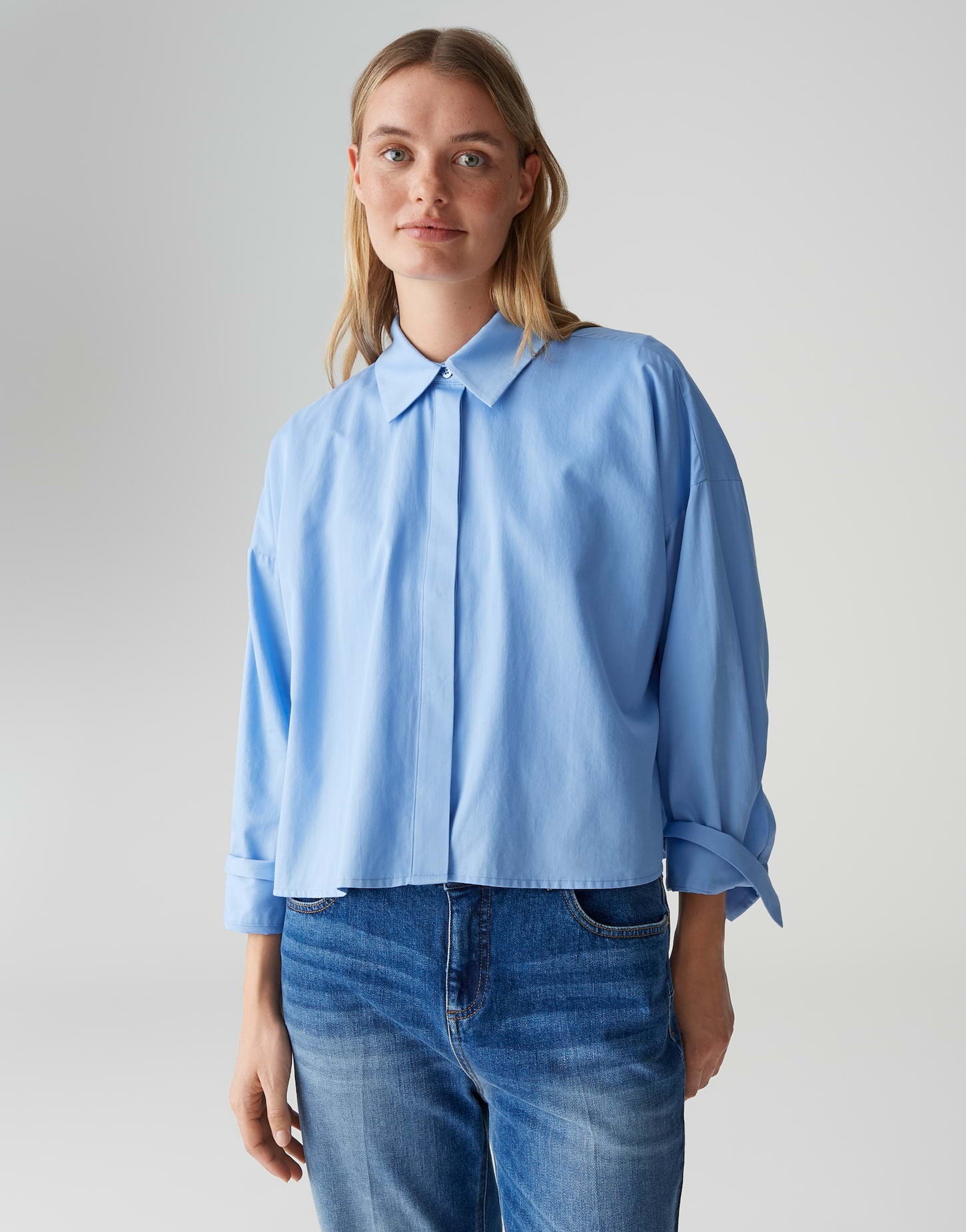 OPUS BLOUSE FUNDRA WATER BLUE