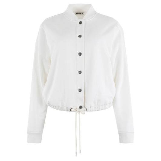 ANNA BLUE VEST SHORTCY OFF-WHITE SOLID