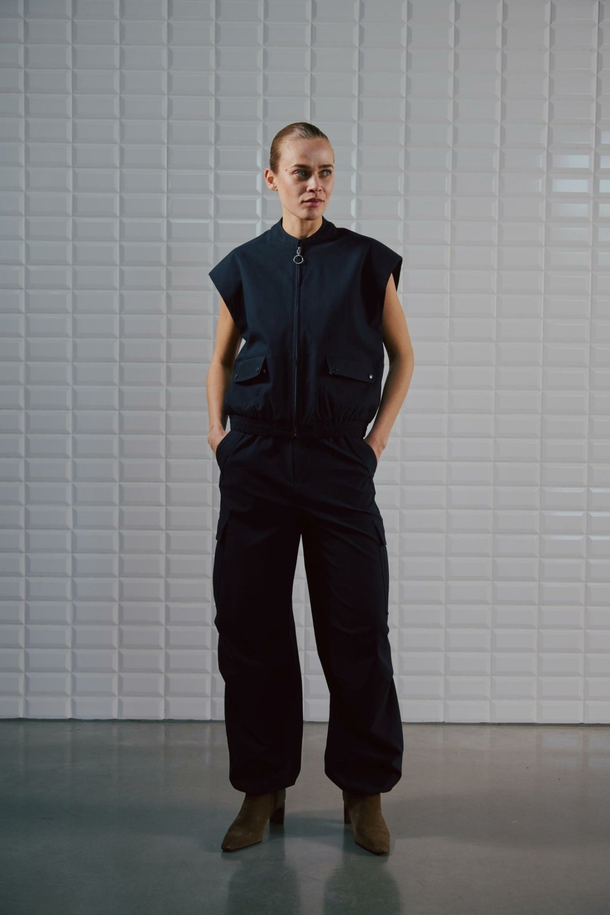 WITHBLACK BROEK ANNA MIDNIGHT BLUE