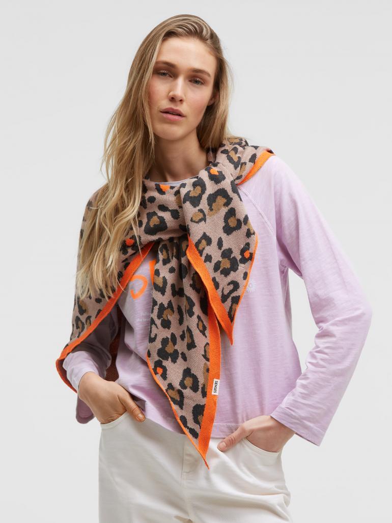 SENSES THE LABEL SJAAL LUIPAARDPRINT BEIGE