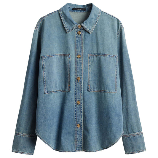 SOMEDAY BLOUSE ZUTIE MID SOFT BLUE