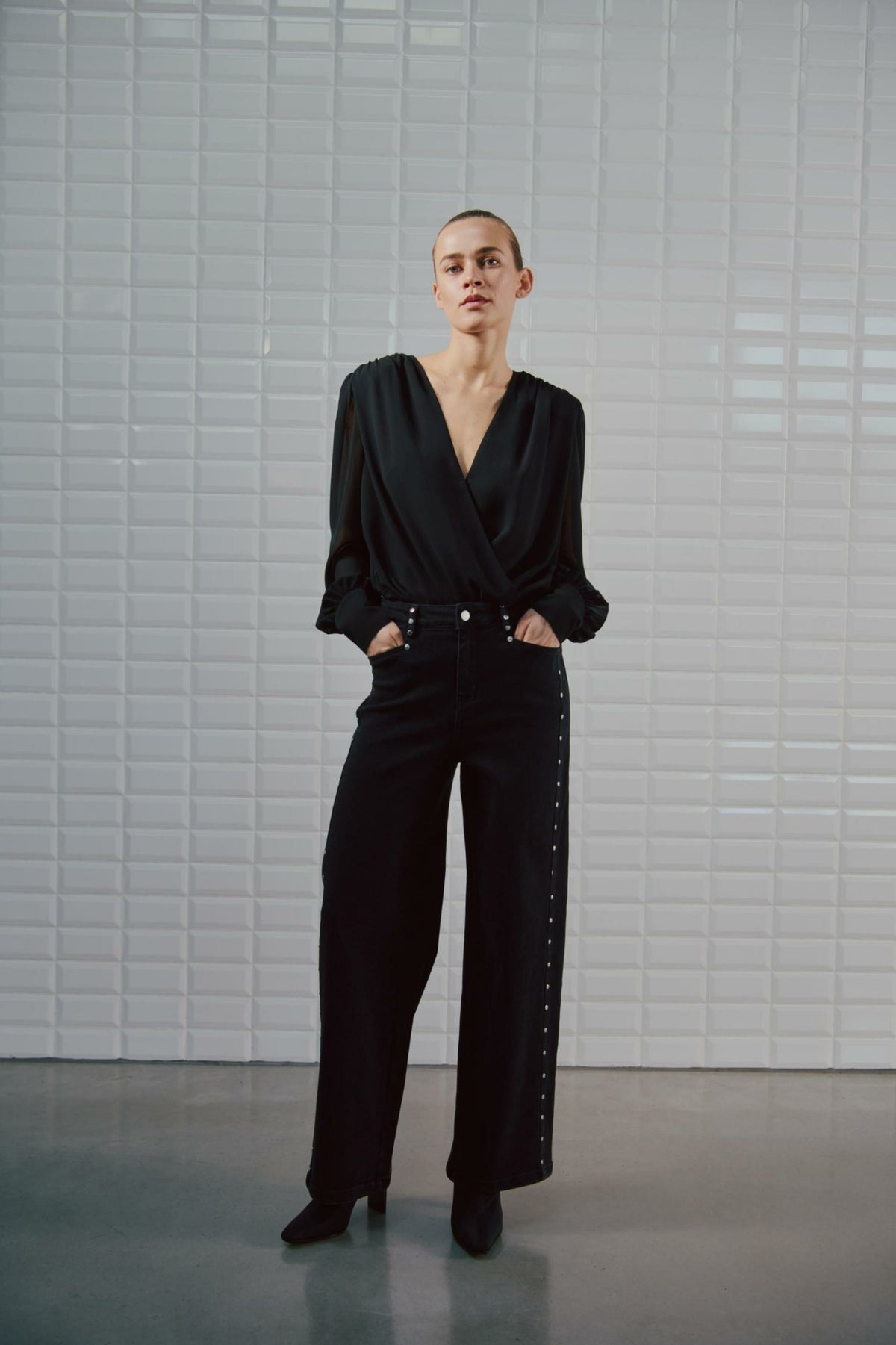 WITHBLACK JEANS KATE WASHED BLACK DENIM