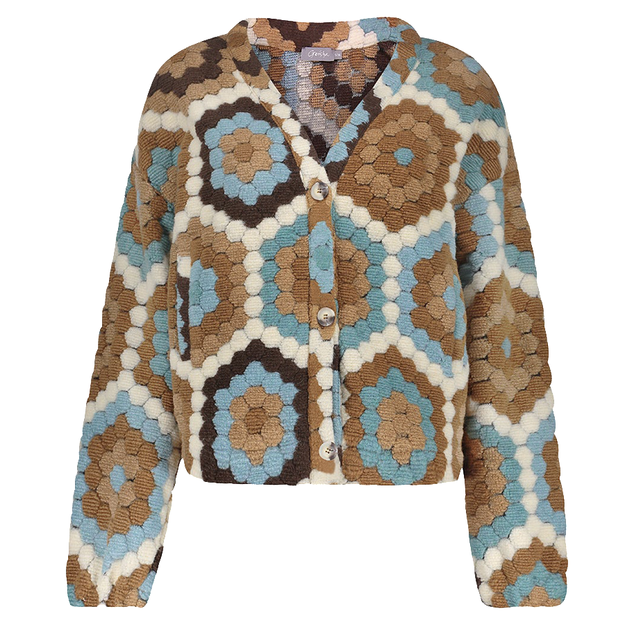 GEISHA VEST GRAFISCHE PRINT MULTI COLOUR