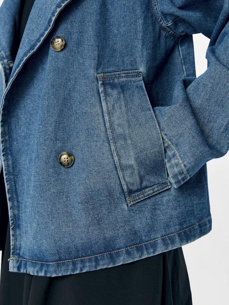 OBJECT JACKET TILLA MEDIUM BLUE DENIM