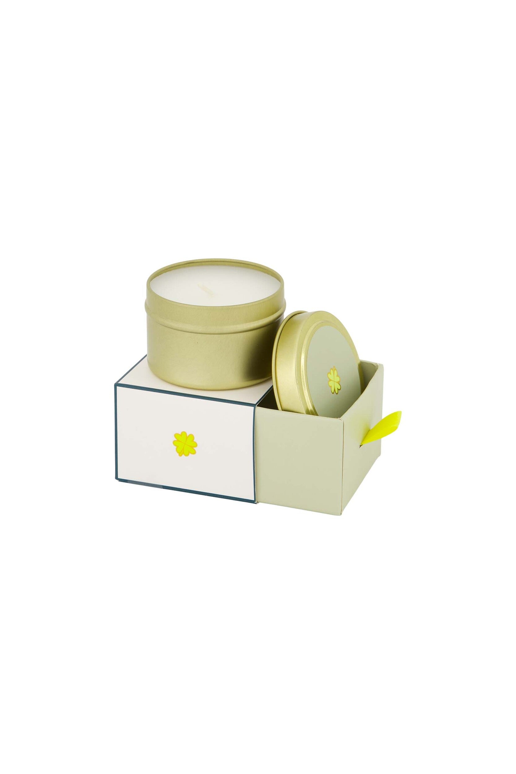 ZUSSS GEURKAARS TINNEN IN SCHUIFDOOSJE VEEL GELUK WIT/GROEN