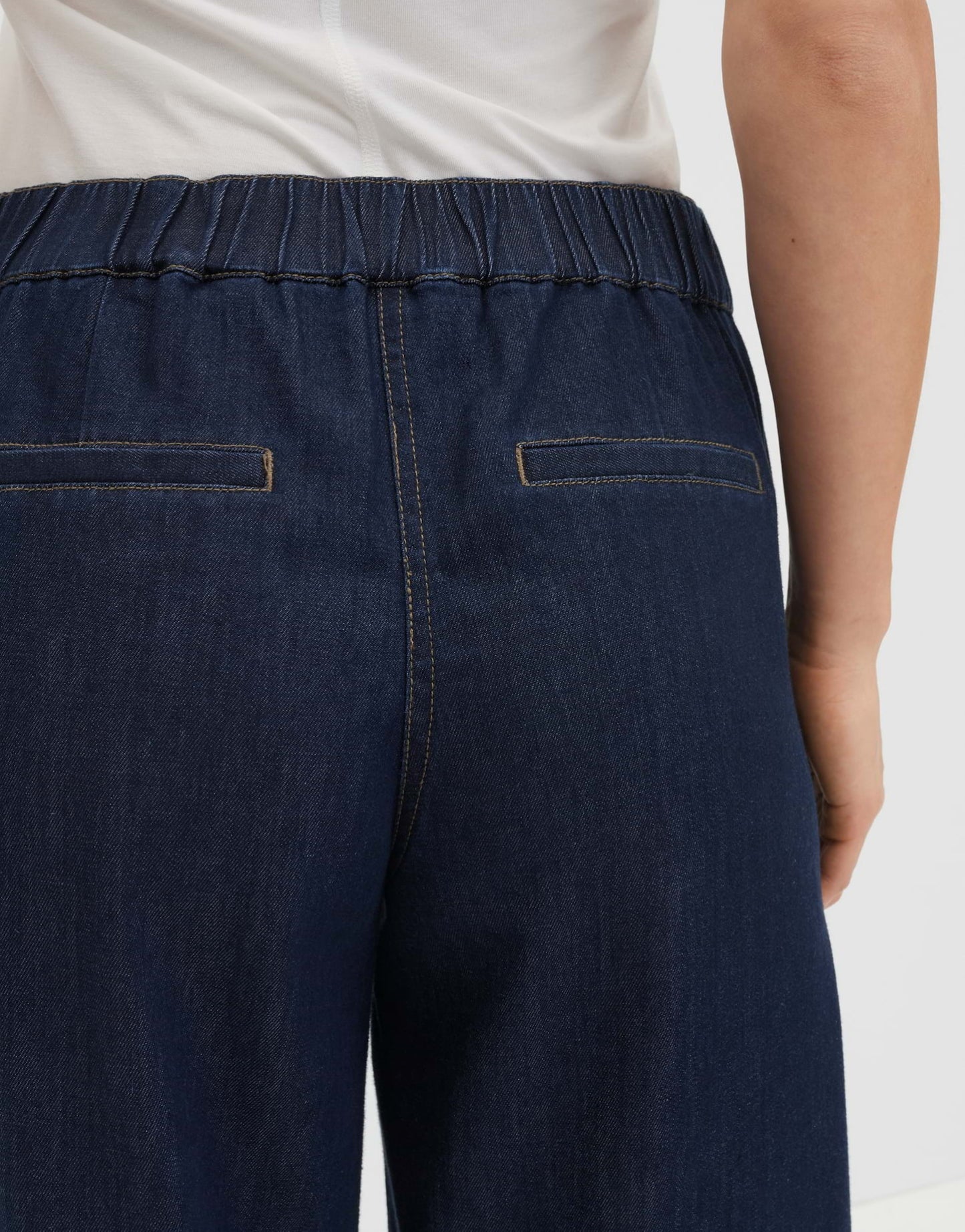 SOMEDAY JEANS CHARLIE CURVED DENIM RINSED DARK BLUE