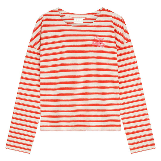 FABIENNE CHAPOT TOP CELINA COSY WHITE/TANGERINE TANGO