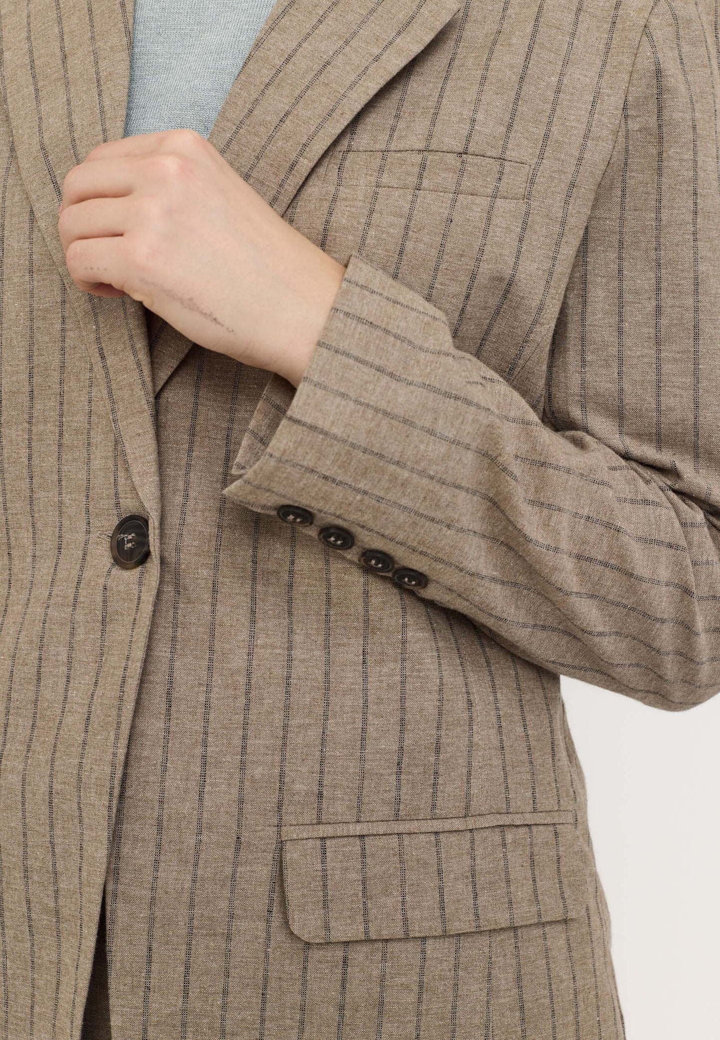 SOFT REBELS BLAZER MARJA GREIGE MELANGE