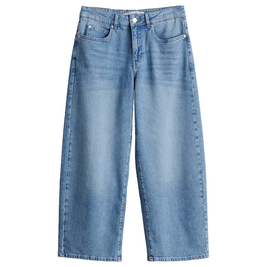 SOMEDAY JEANS CORAH CURVED MID EASE BLUE