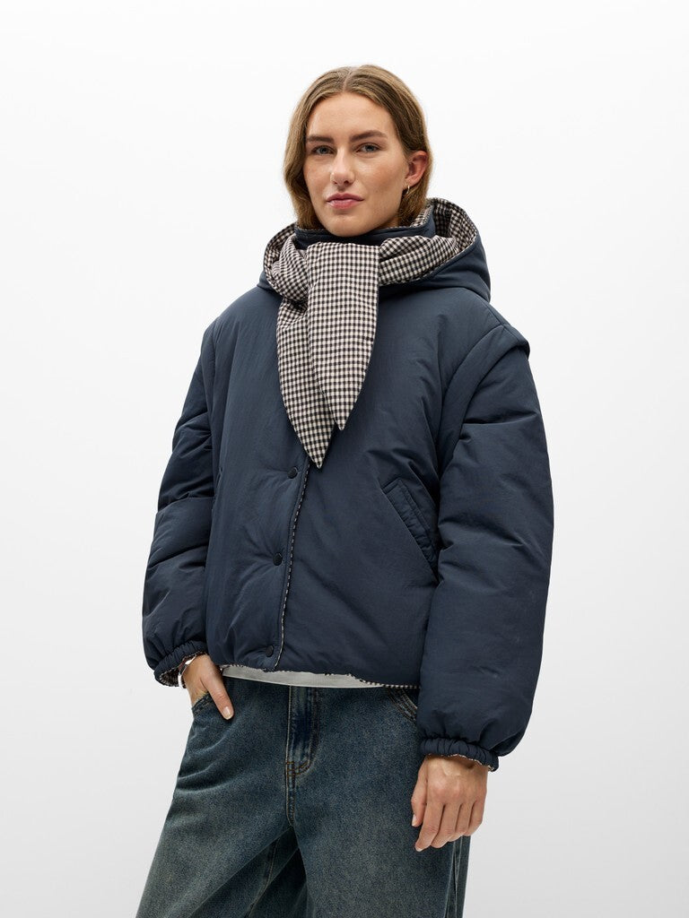 OBJECT JAS TIMIA RAVEN/MACADEMIA WITH BLACK CHECKS<BR />