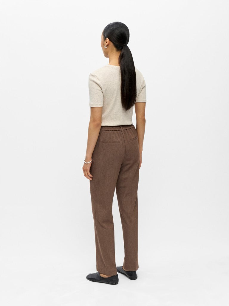 OBJECT BROEK LISA STRAIGHT CARAFE/MELANGE