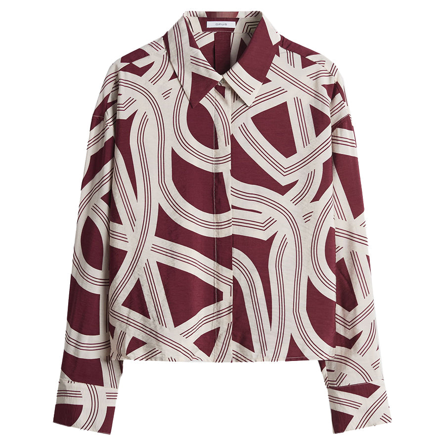 OPUS BLOUSE FAMENA LANE CASSIS
