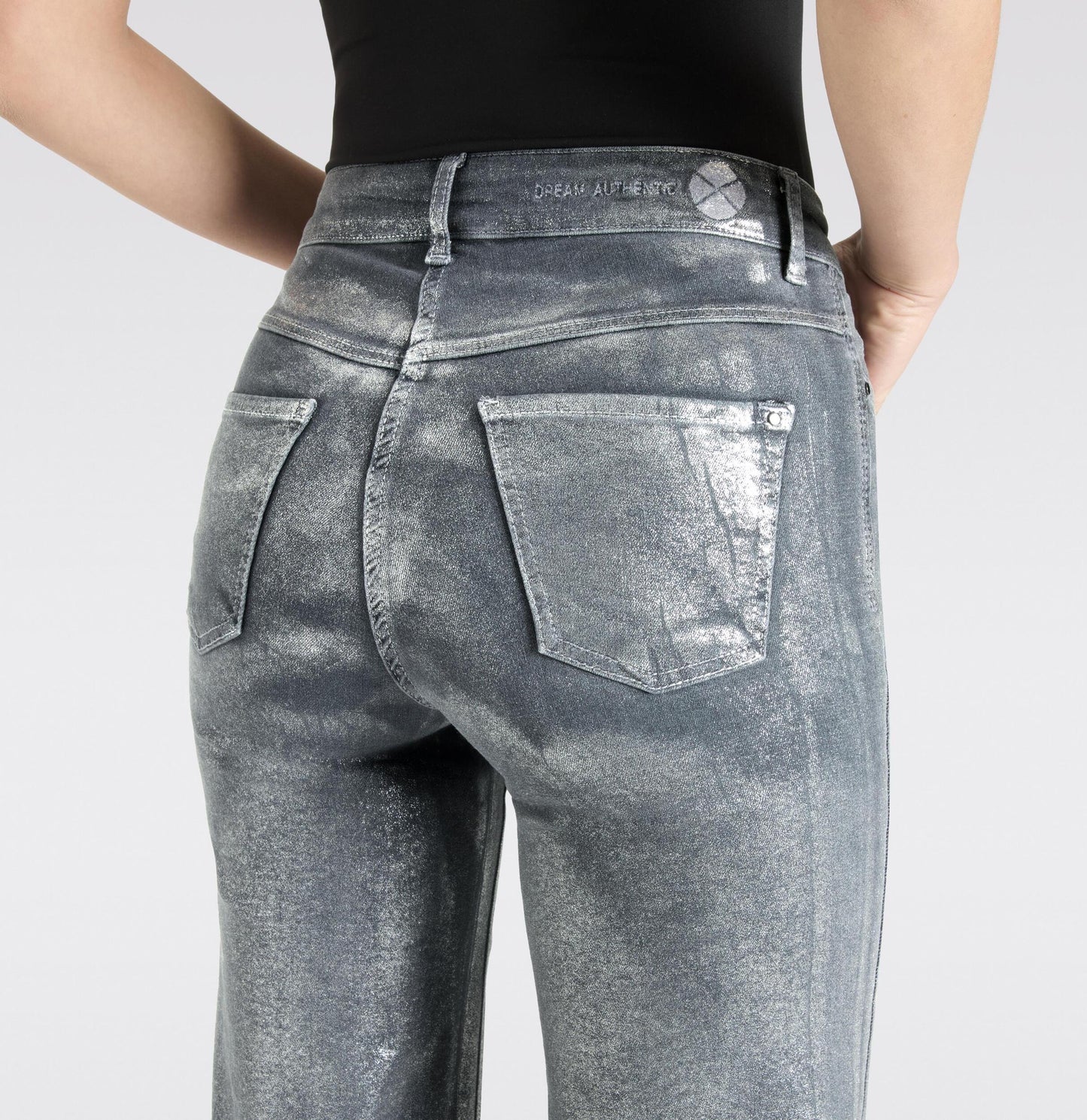 MAC JEANS DREAM WIDE SILVER COATED
