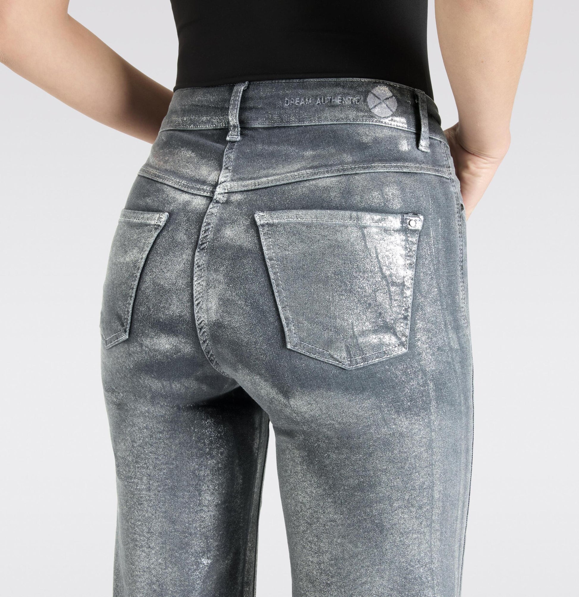 MAC JEANS DREAM WIDE SILVER COATED