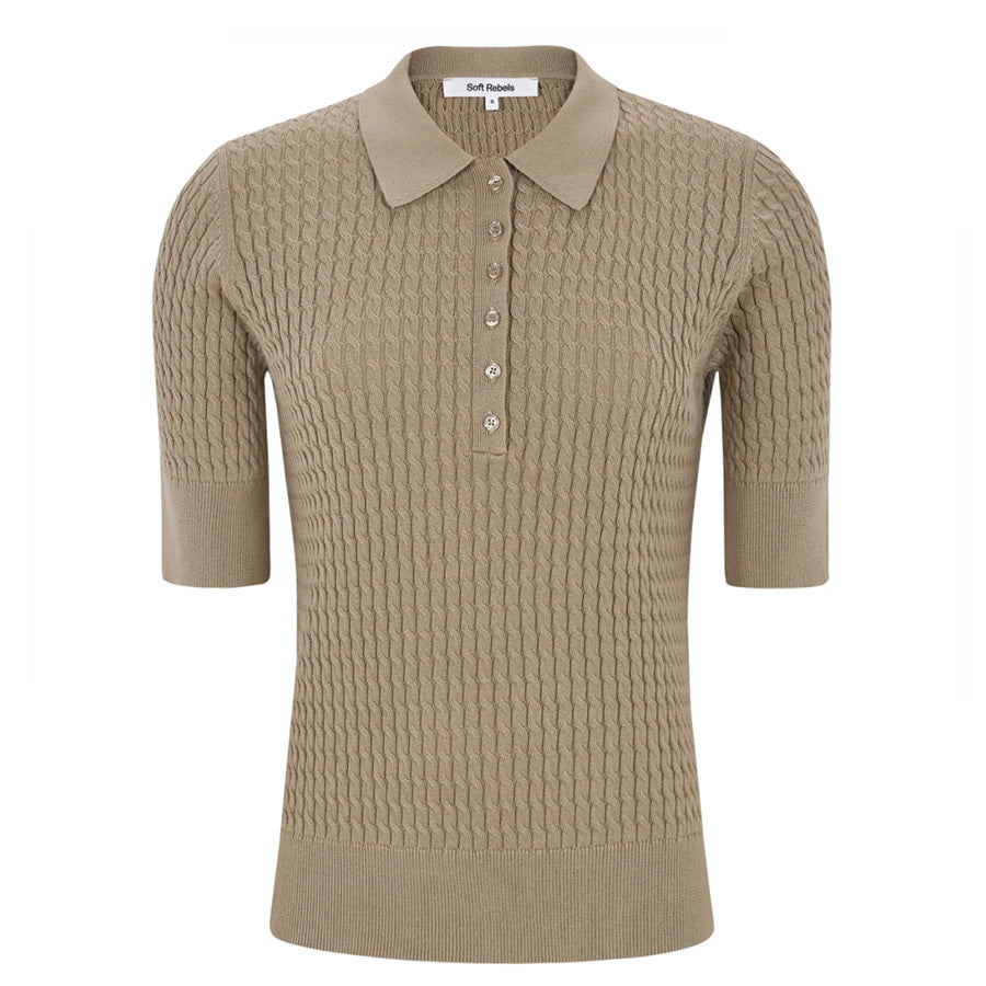 SOFT REBELS POLO BETH GREIGE