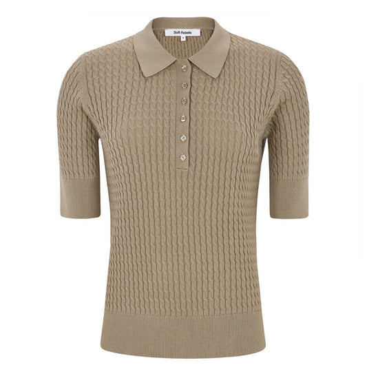 SOFT REBELS POLO BETH GREIGE