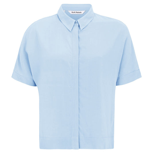 SOFT REBELS BLOUSE FREEDOM CASHMERE BLUE