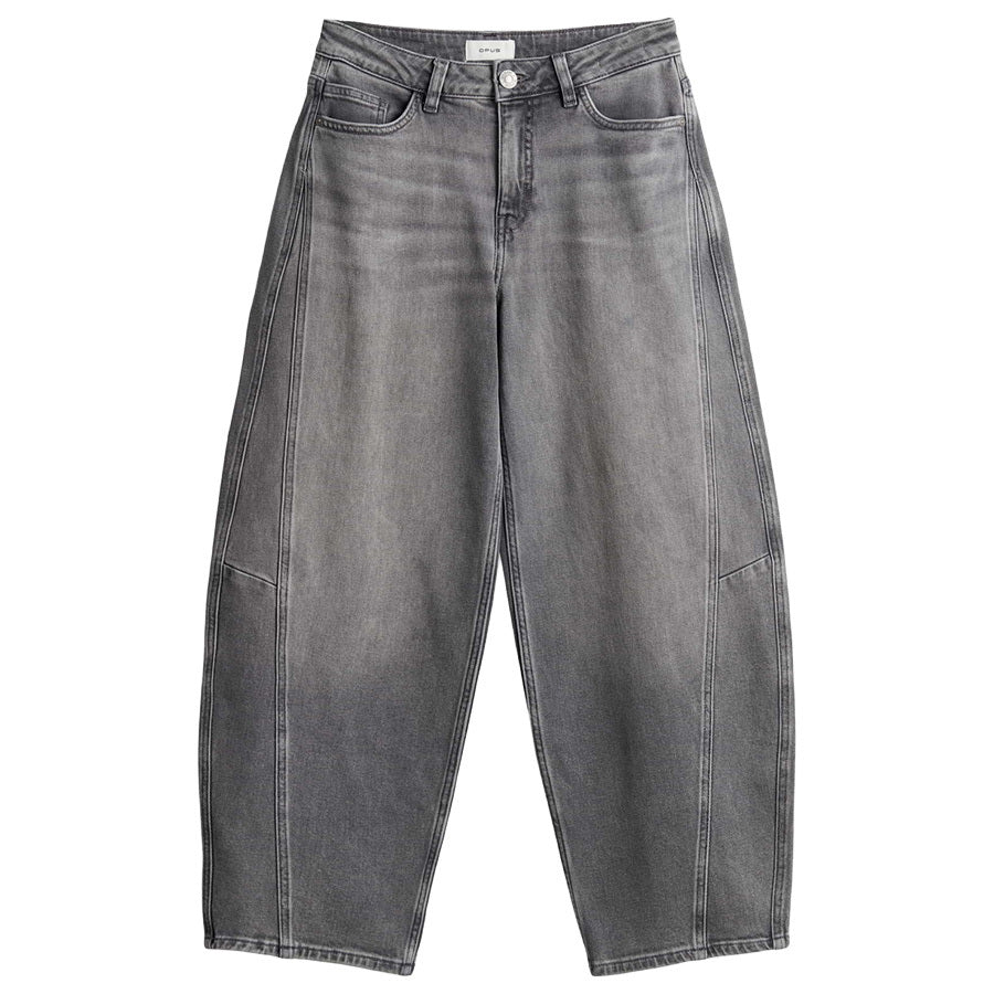 OPUS BARREL JEANS LOLAH MOTION MID GREY