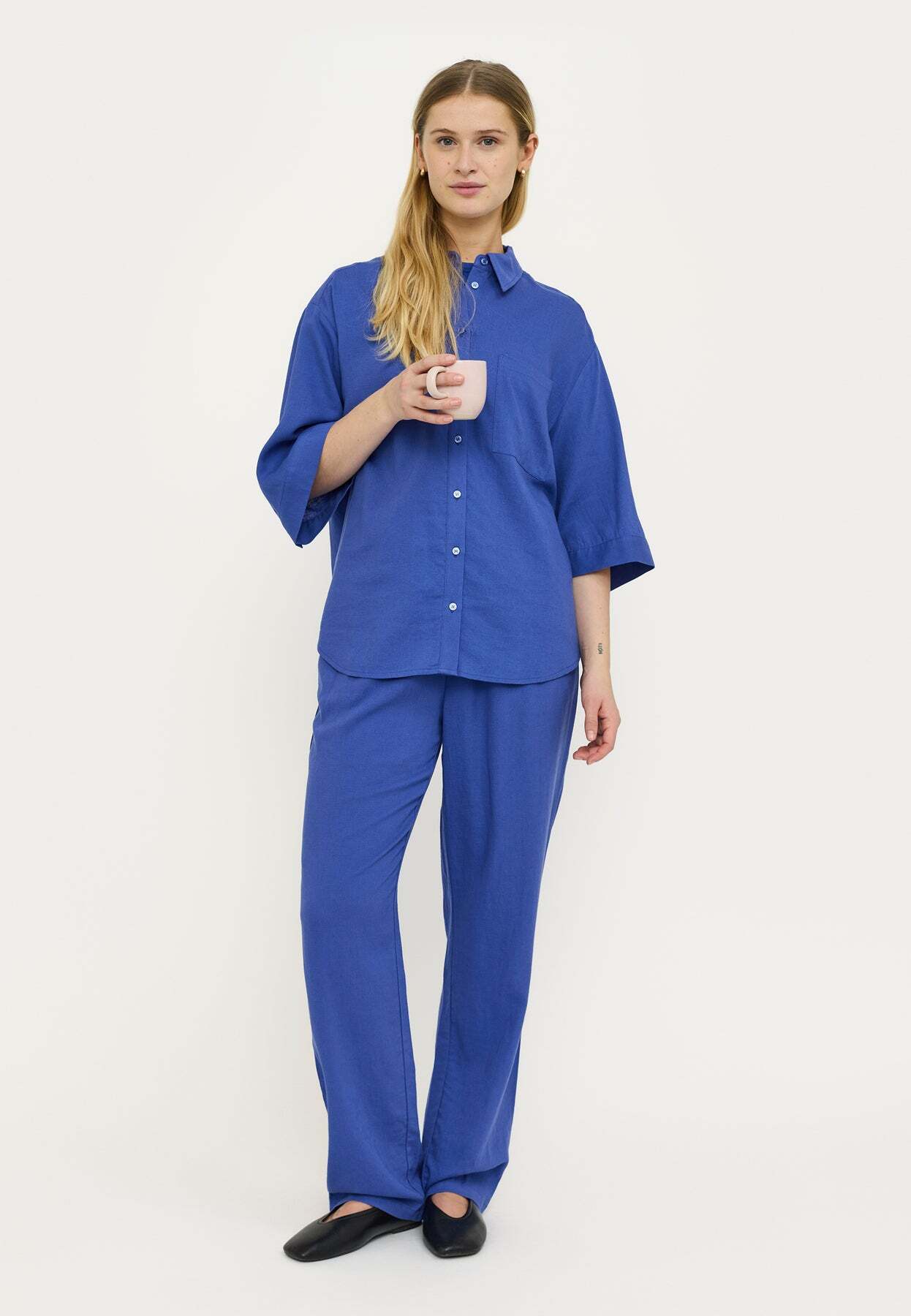 SOFT REBELS BLOUSE YINDI DEEP ULTRAMARINE