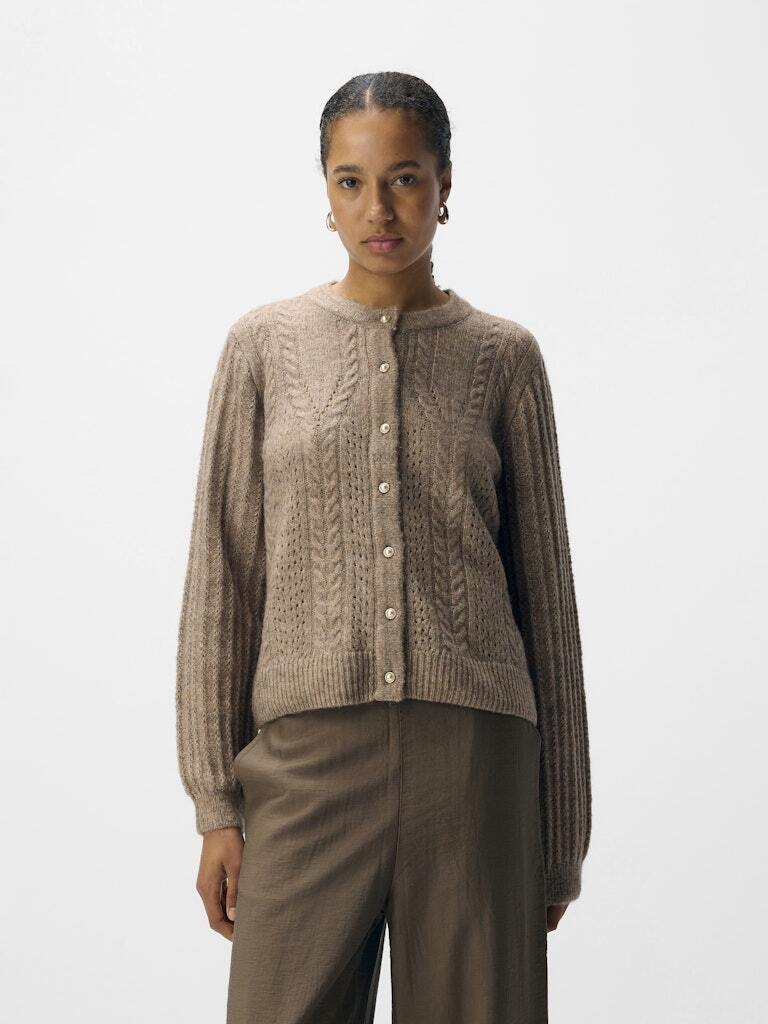OBJECT VEST FLORA DESERT TAUPE/MELANGE