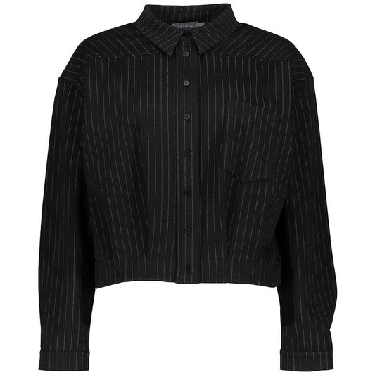 GEISHA JACKET PINSTRIPE BLACK