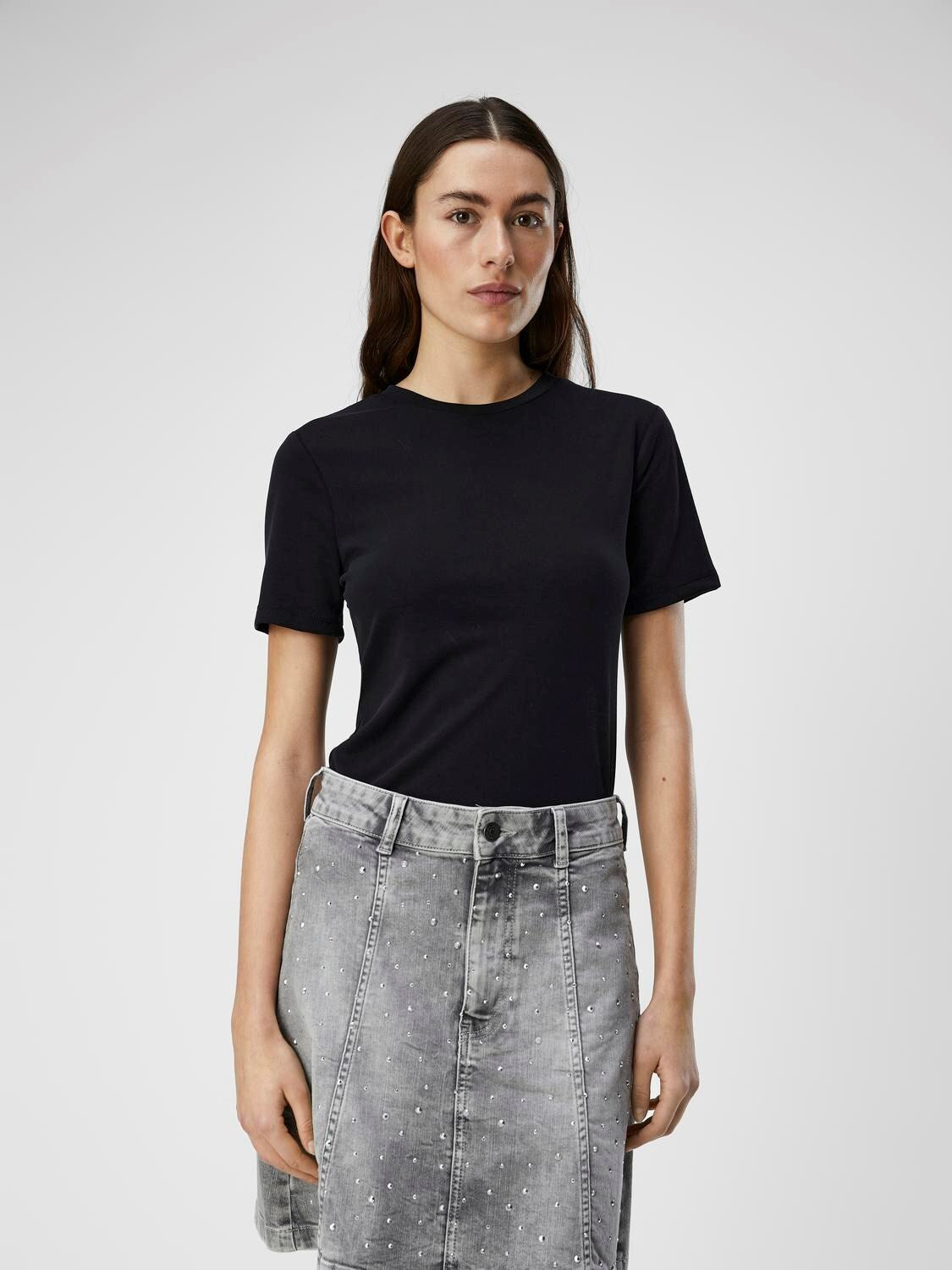 OBJECT TOP ANNIE RIB BLACK