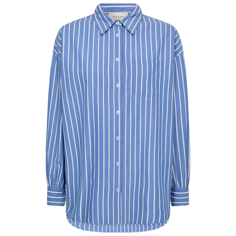 FREEQUENT BLOUSE ZAPPA ULTRAMARINE/STAR OFF-WHITE