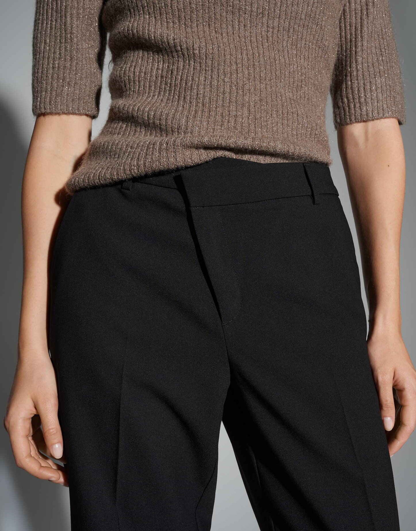 OPUS BROEK MEERI CRISSCROSS BLACK