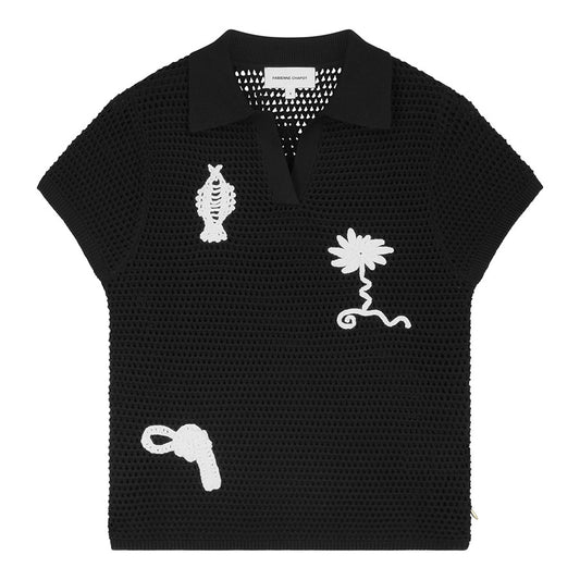 FABIENNE CHAPOT TOP FIN BLACK