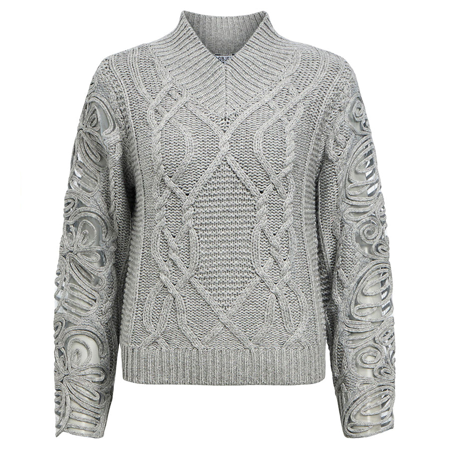 OBJECT TRUI ELISSE LIGHT GREY MELANGE