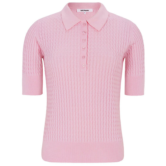 SOFT REBELS POLO BETH BLEACHED MAUVE